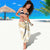 White and Gold Polynesia Sarong Plumeria Tattoo With Polynesian Pattern