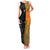 Custom Fiji And Australia Rugby Family Matching Tank Maxi Dress and Hawaiian Shirt Fijian Tapa Pattern With Aussie Aboriginal Art