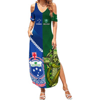 samoa-and-ireland-rugby-family-matching-summer-maxi-dress-and-hawaiian-shirt-2023-world-cup-manu-samoa-with-shamrocks