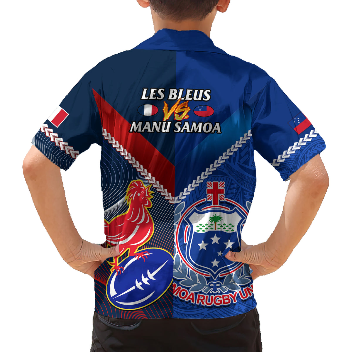 samoa-and-france-rugby-kid-hawaiian-shirt-2023-world-cup-manu-samoa-with-les-bleus