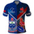 Samoa And France Rugby Polo Shirt 2023 World Cup Manu Samoa With Les Bleus LT14 Blue - Polynesian Pride