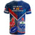 Samoa And France Rugby T Shirt 2023 World Cup Manu Samoa With Les Bleus LT14 - Polynesian Pride