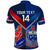 Custom Samoa And France Rugby Polo Shirt 2023 World Cup Manu Samoa With Les Bleus LT14 - Polynesian Pride
