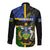 South Sea Islanders Long Sleeve Button Shirt Kanakas With Solomon Islands Coat Of Arms LT14 - Polynesian Pride