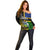 South Sea Islanders Off Shoulder Sweater Kanakas With Solomon Islands Coat Of Arms LT14 - Polynesian Pride