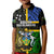 Personalised South Sea Islanders Kid Polo Shirt Kanakas With Solomon Islands Coat Of Arms LT14 Kid Black - Polynesian Pride