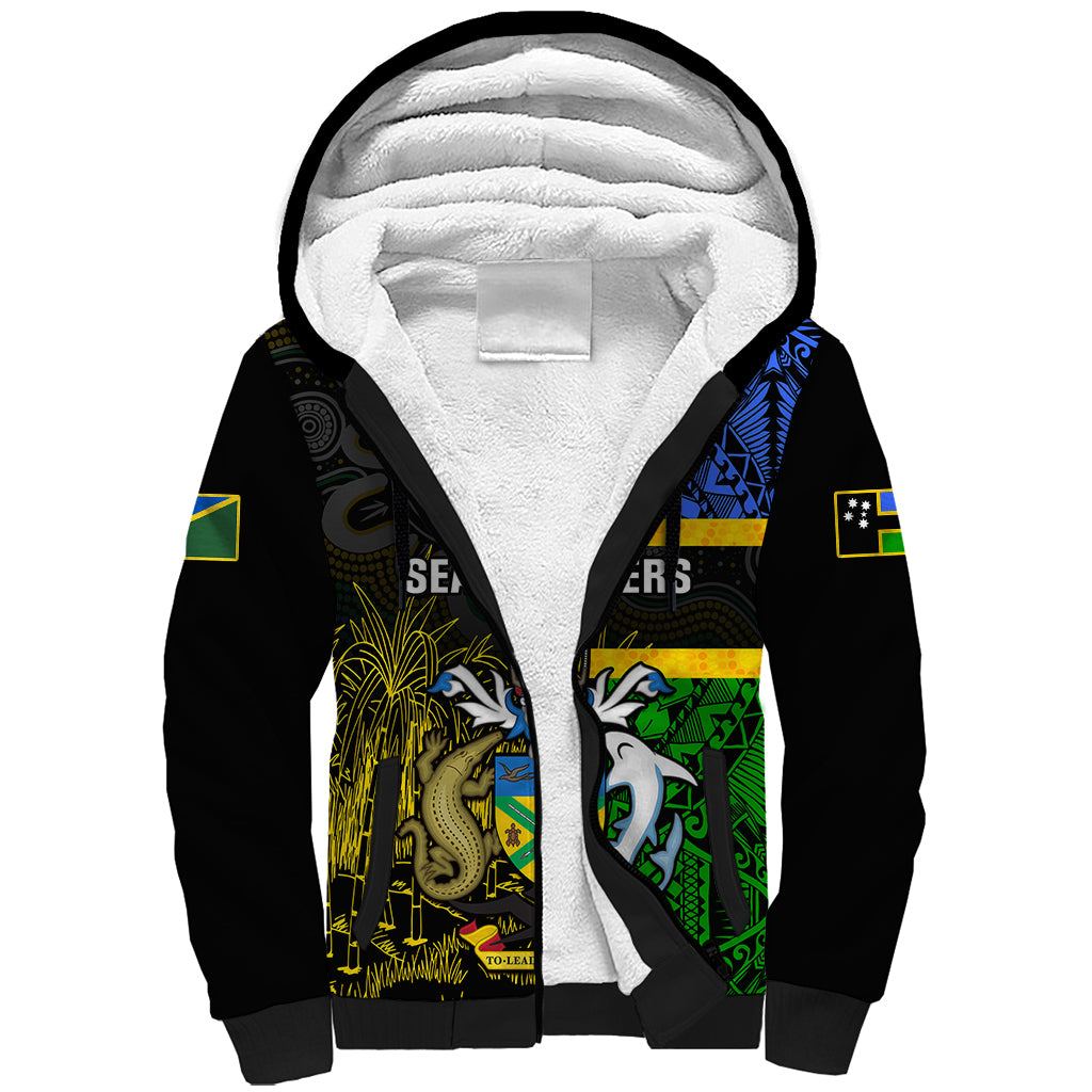 personalised-south-sea-islanders-sherpa-hoodie-kanakas-with-solomon-islands-coat-of-arms