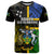 Personalised South Sea Islanders T Shirt Kanakas With Solomon Islands Coat Of Arms LT14 Black - Polynesian Pride