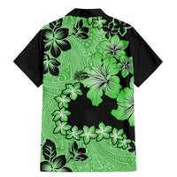 Green Hawaii Family Matching Mermaid Dress and Hawaiian Shirt Tapa Cloth Mix Tropical Flowers Pastel Vibes LT14 - Polynesian Pride