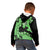 Green Hawaii Kid Hoodie Tapa Cloth Mix Tropical Flowers Pastel Vibes LT14 - Polynesian Pride