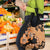 Orange Hawaii Grocery Bag Tapa Cloth Mix Tropical Flowers Pastel Vibes