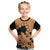 Orange Hawaii Kid T Shirt Tapa Cloth Mix Tropical Flowers Pastel Vibes LT14 Orange - Polynesian Pride