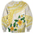 Gold And White Polynesia Plumeria Sweatshirt Curves Tropical Vibes