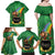 Hawaii Saint Patrick's Day Family Matching Off Shoulder Maxi Dress and Hawaiian Shirt Funny Leprechaun With Pot Of Gold - Polynesian Tattoo