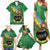 Hawaii Saint Patrick's Day Family Matching Summer Maxi Dress and Hawaiian Shirt Funny Leprechaun With Pot Of Gold - Polynesian Tattoo