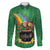 Hawaii Saint Patrick's Day Family Matching Summer Maxi Dress and Hawaiian Shirt Funny Leprechaun With Pot Of Gold - Polynesian Tattoo