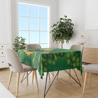 Hawaii Saint Patrick's Day Tablecloth Funny Leprechaun With Pot Of Gold - Polynesian Tattoo