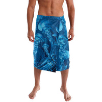 Blue Gradient Polynesia Jellyfish Lavalava Plumeria Polynesian Tattoo Glowing Vibes