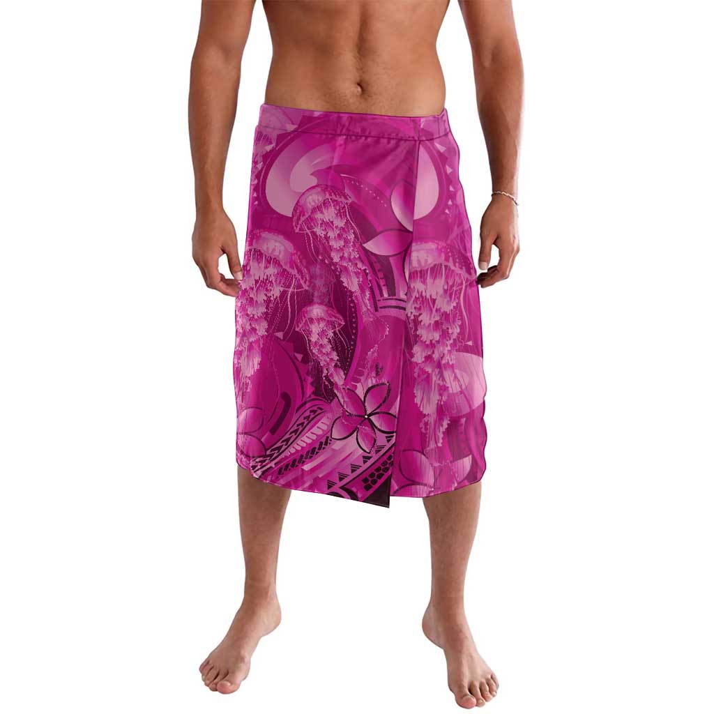 Pink Gradient Polynesia Jellyfish Lavalava Plumeria Polynesian Tattoo Glowing Vibes