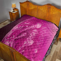 Pink Gradient Polynesia Jellyfish Quilt Plumeria Polynesian Tattoo Glowing Vibes LT14 - Polynesian Pride