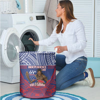 Samoa Independence Day Laundry Basket 64th Anniversary Toa O Samoa LT14 - Polynesian Pride