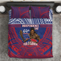Samoa Independence Day Bedding Set 64th Anniversary Toa O Samoa LT14 Blue - Polynesian Pride
