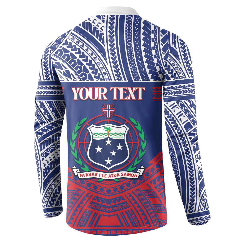 Personalised Samoa Independence Day Button Sweatshirt 64th Anniversary Toa O Samoa LT14 - Polynesian Pride