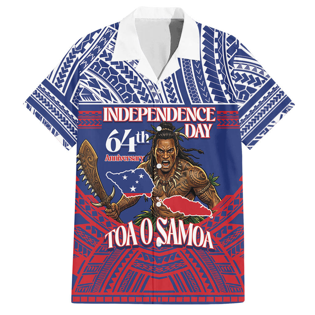 Personalised Samoa Independence Day Hawaiian Shirt 64th Anniversary Toa O Samoa