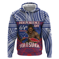 Personalised Samoa Independence Day Hoodie 64th Anniversary Toa O Samoa