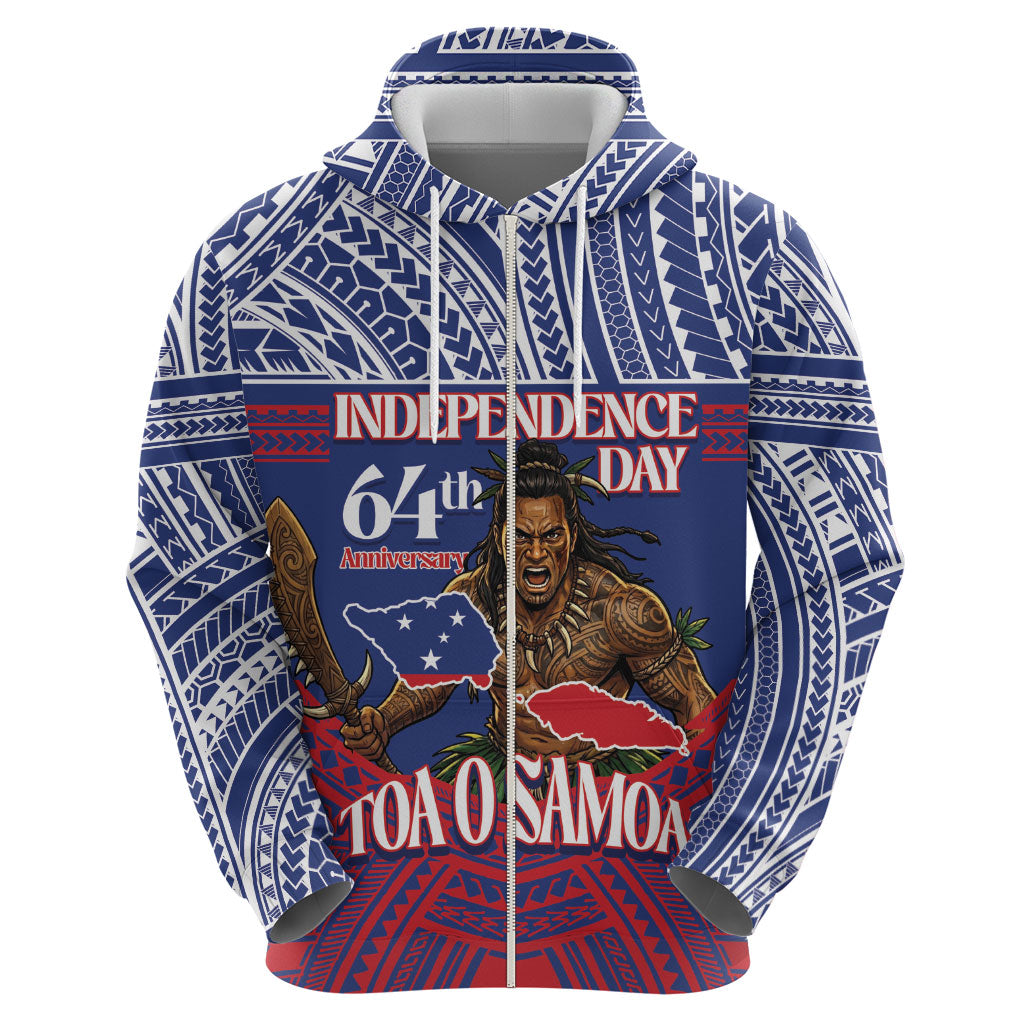 Personalised Samoa Independence Day Hoodie 64th Anniversary Toa O Samoa
