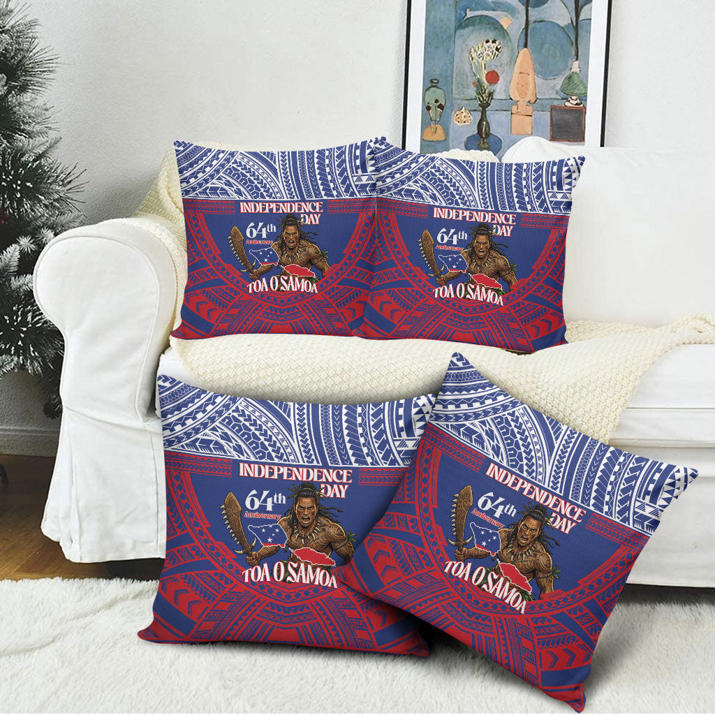 Samoa Independence Day Pillow Cover 64th Anniversary Toa O Samoa LT14 - Polynesian Pride