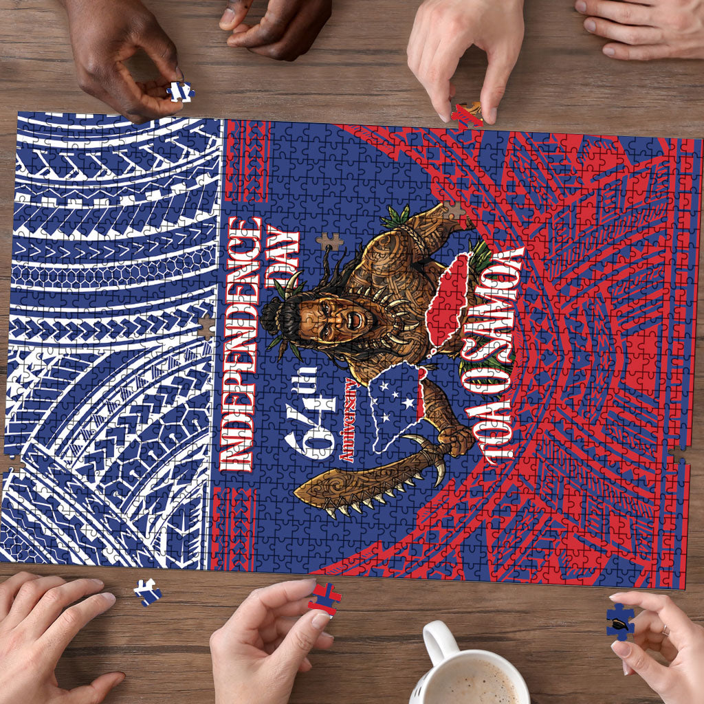 Samoa Independence Day Puzzle 64th Anniversary Toa O Samoa LT14 - Polynesian Pride