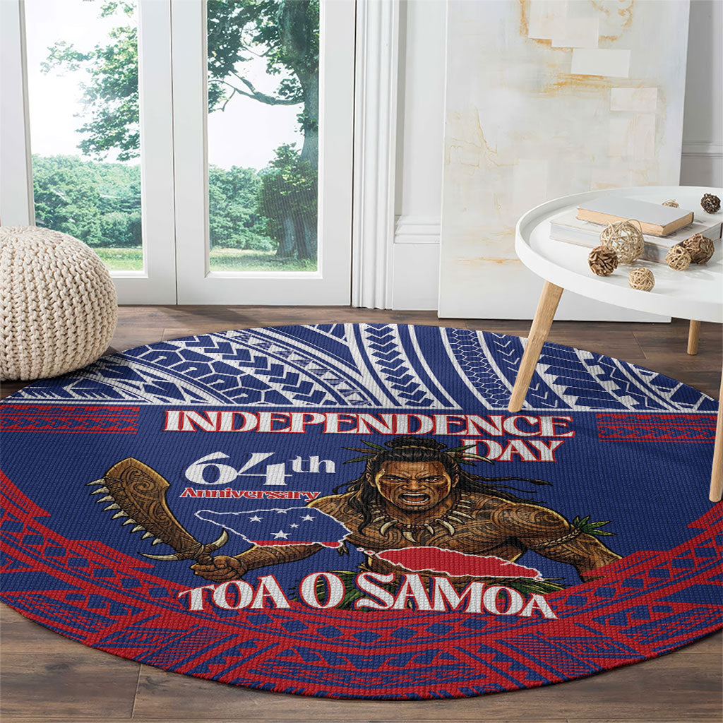 Samoa Independence Day Round Carpet 64th Anniversary Toa O Samoa LT14 - Polynesian Pride