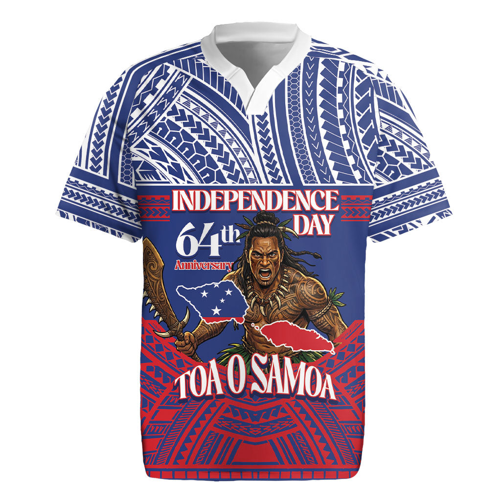 Personalised Samoa Independence Day Rugby Jersey 64th Anniversary Toa O Samoa