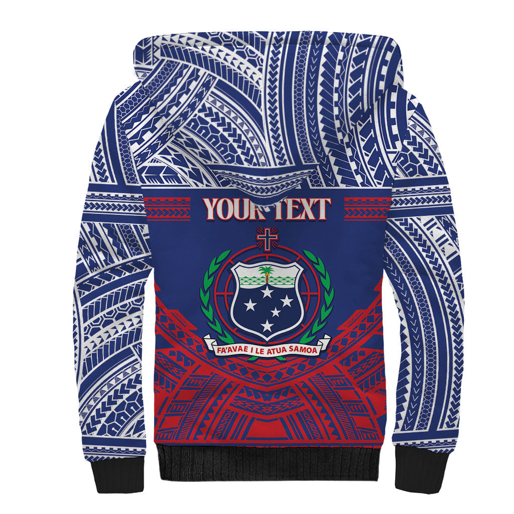 Personalised Samoa Independence Day Sherpa Hoodie 64th Anniversary Toa O Samoa