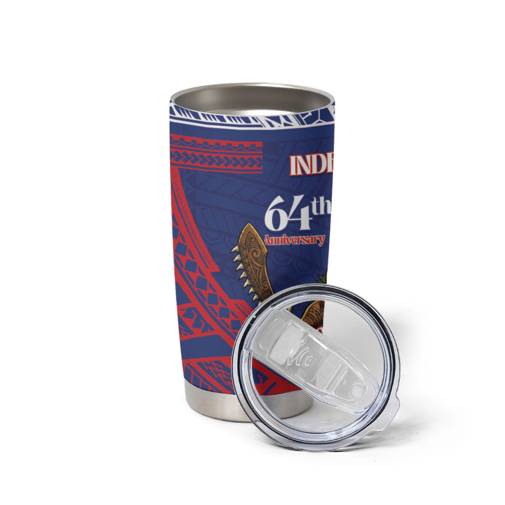 Samoa Independence Day Tumbler Cup 64th Anniversary Toa O Samoa LT14 - Polynesian Pride