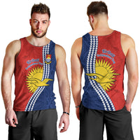 Kiribati Independence Day Men Tank Top Happy 44th Anniversary Hibiscus Polynesian LT14 - Polynesian Pride