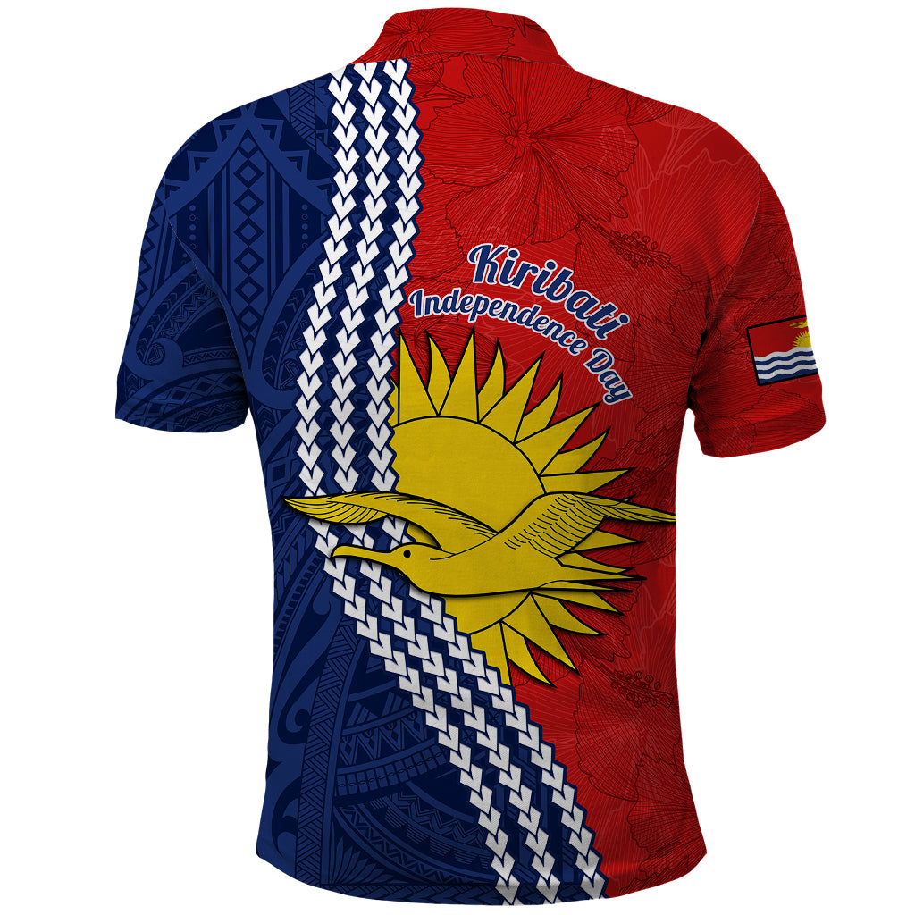 Kiribati Independence Day Polo Shirt Happy 44th Anniversary Hibiscus Polynesian LT14 - Polynesian Pride