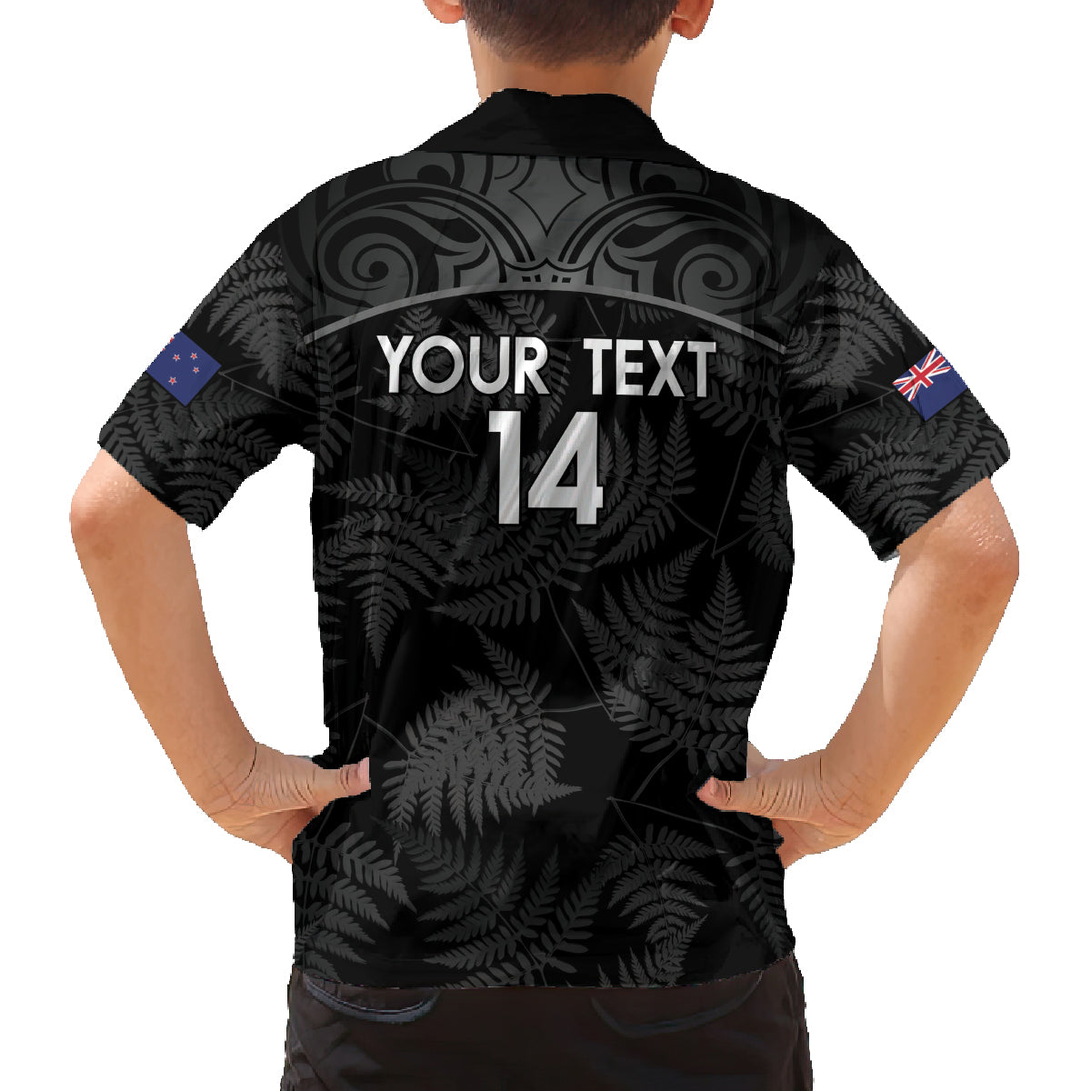 Custom New Zealand Silver Fern Football Family Matching Off Shoulder Maxi Dress and Hawaiian Shirt Summer 2024 Olympic Go Aotearoa LT14 - Polynesian Pride