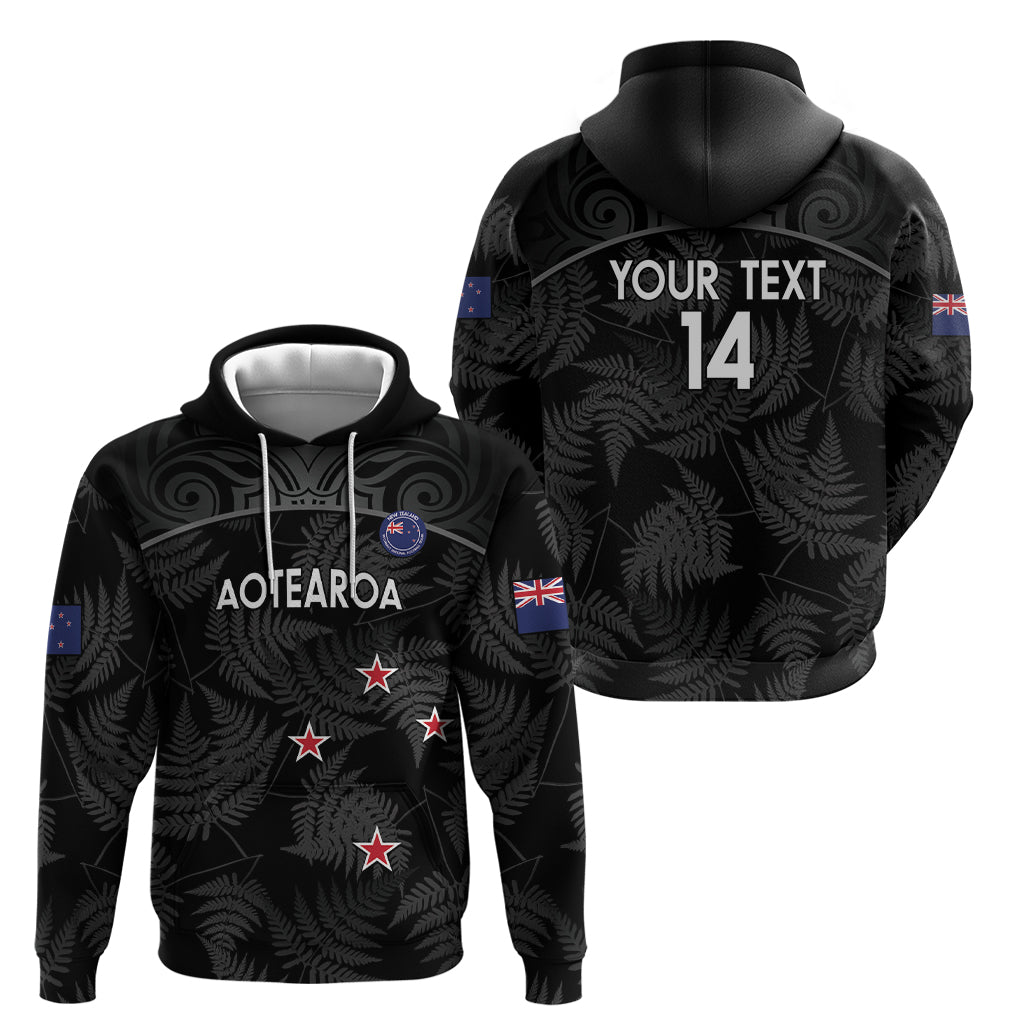 Custom New Zealand Silver Fern Football Hoodie Summer 2024 Olympic Go Aotearoa LT14 - Polynesian Pride