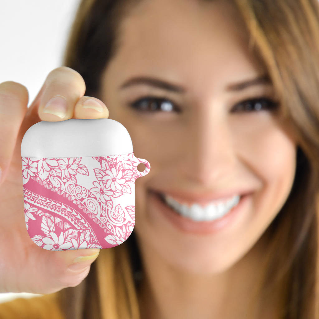Polynesian Tiare Flower Pink Pastel Vibes AirPods Case