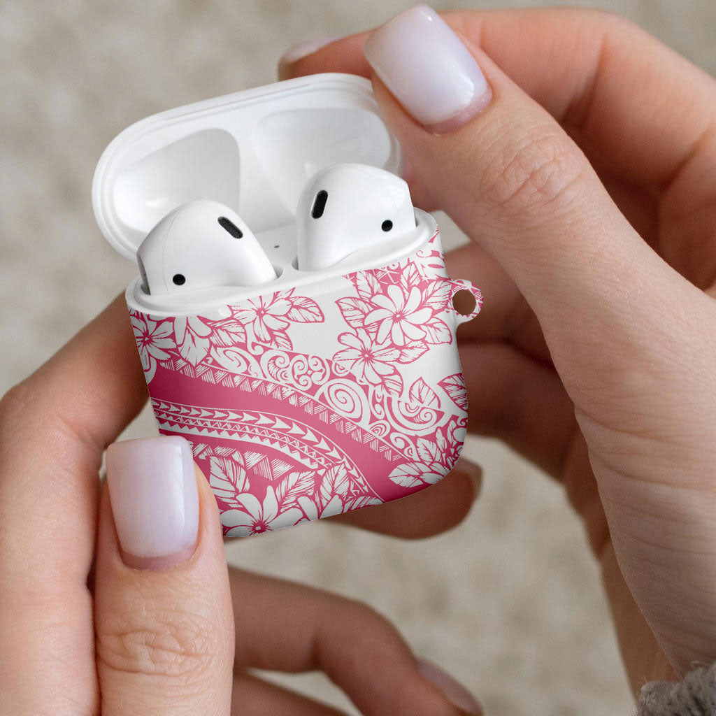 Polynesian Tiare Flower Pink Pastel Vibes AirPods Case