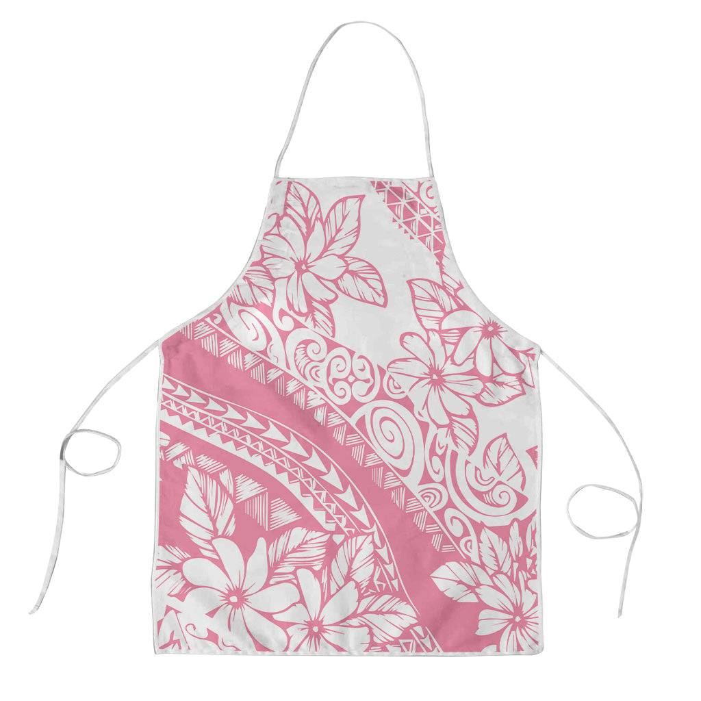 Polynesian Tiare Flower Pink Pastel Vibes Apron