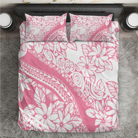Polynesian Tiare Flower Pink Pastel Vibes Bedding Set