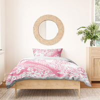 Polynesian Tiare Flower Pink Pastel Vibes Bedding Set