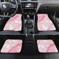 Polynesian Tiare Flower Pink Pastel Vibes Car Mats