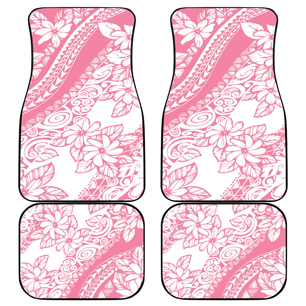 Polynesian Tiare Flower Pink Pastel Vibes Car Mats
