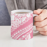 Polynesian Tiare Flower Pink Pastel Vibes Ceramic Mug