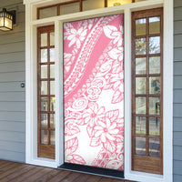 Polynesian Tiare Flower Pink Pastel Vibes Door Cover