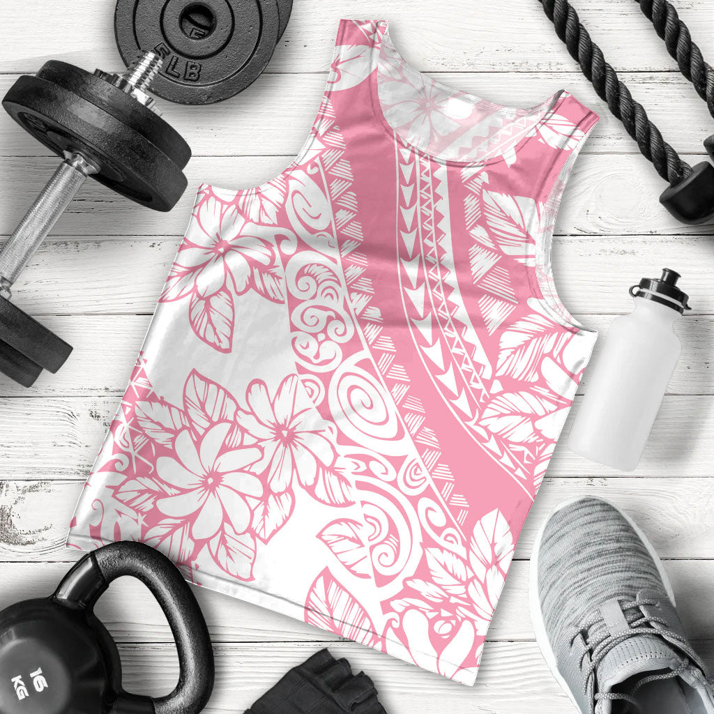 Polynesian Tiare Flower Pink Pastel Vibes Men Tank Top